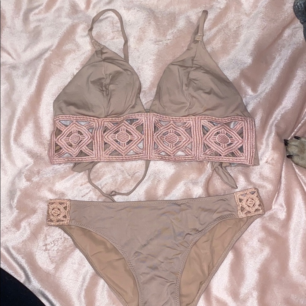 Salmon Pink Two piece Bikini